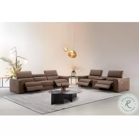 Picasso Caramel Leather Motion Sofa