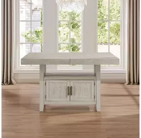 Garland Sand 80" Extendable Rectangular Counter Height Table with Storage