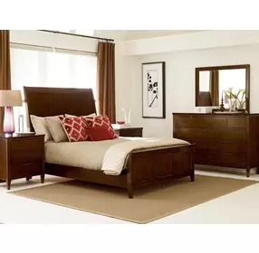Amaretto Grove Amaretto 10 Drawer Luccia Bureau with Rectangular Mirror