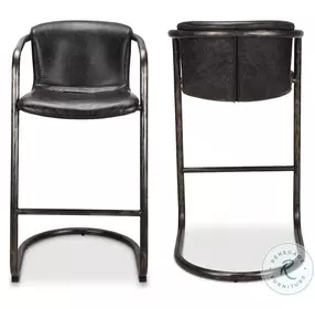 Freeman Black Bar Stool Set Of 2