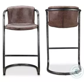 Freeman Brown Bar Stool Set Of 2