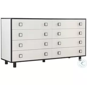 Silhouette Eggshell And Onyx Dresser