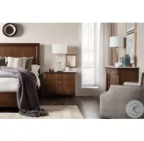 Auburn Grove Classic Walnut 3 Drawer Nightstand