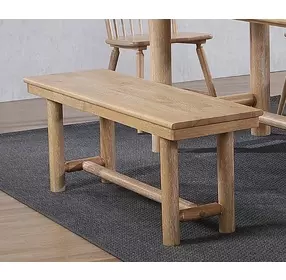 Pocono Manor Natural Dining Bench