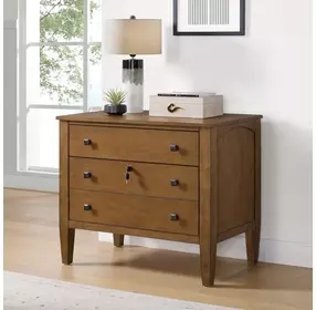 Beth Brown Oak File Cabinet