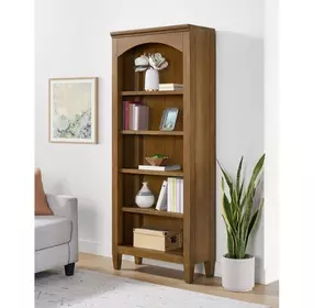 Beth Brown Oak Open Bookcase