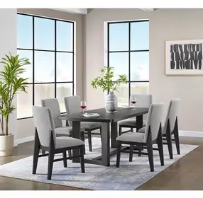 Canal Black 78" Rectangular Dining Table