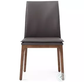 Portland Gray And Walnut Dining Chair Set of 2