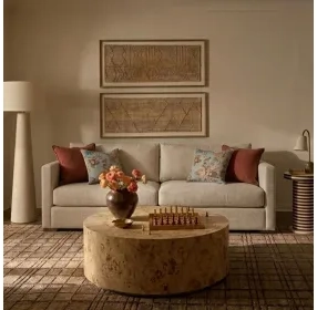 Portsmouth Sand Textured Chenille Sofa