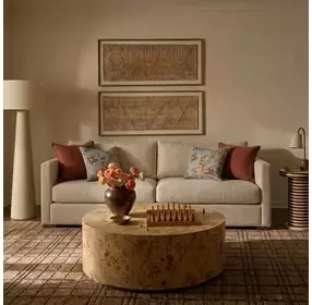 Portsmouth Sand Textured Chenille Sofa