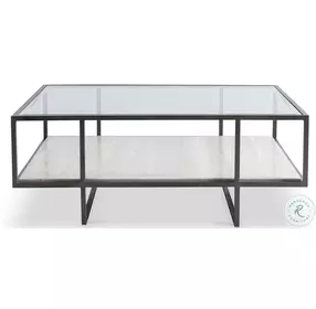 Harlow White Travertine And Bronze Square Occassional Table Set