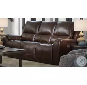 Westchester Palermo Chocolate Power Headrest Double Reclining Sofa