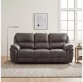 Proctor Gray 90" Double Reclining Sofa
