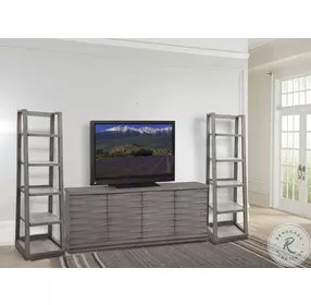 Pure Modern Soft Moonstone Angled Door 63" TV Console