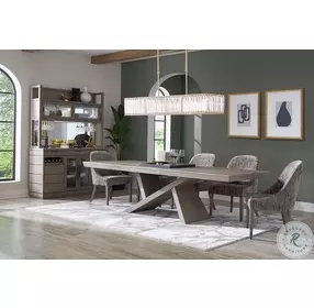 Sleek Minimal Brown Performance Fabric Upholstered Armless Side Chair