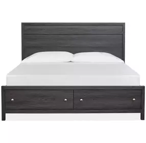 Meadowrise Raisin Black Storage Panel Bedroom Set