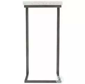 Sausalito Flint Grey And Terrazzo Outdoor Side Table