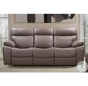 Thorne Stokes Toffee Performance Fabric Reclining Living Room Set with Drop Down Table