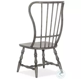 Dolce Vita Speckled Gray Spindle Back Side Chair Set Of 2