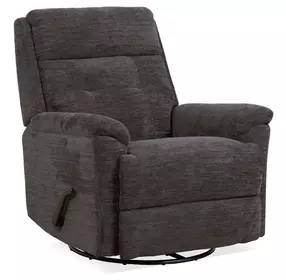 Sophisticated Steel Performance Fabric Swivel Gliding Recliner