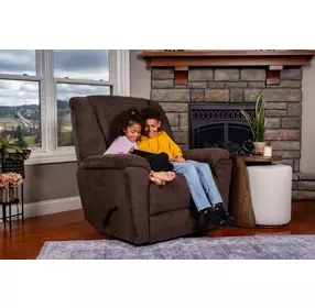 Plush Buffalo Performance Fabric Glider Recliner