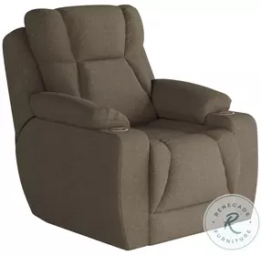 Challenger Glam Squad Truffle Power Headrest Wall Hugger Big Mans Recliner