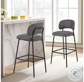 Blythe Gray Bar Stool Set Of 2