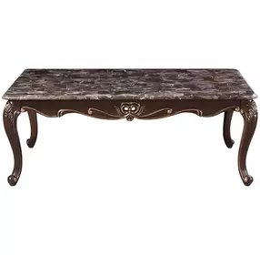 Constantine Cherry Rectangular Marble Top Occasional Table Set