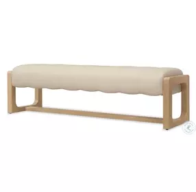 Banyon Bay Sunbleached Top Grain Leather Bench