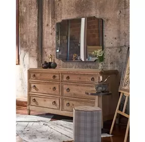Griffith Park Gray Rectangular Wall Mirror