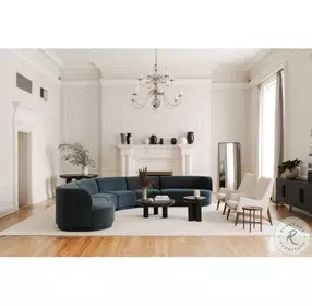 Fishbone Matt Black Sideboard