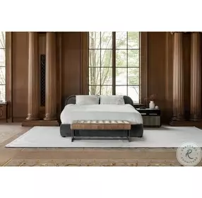 Wyatt Tan Leather Bench