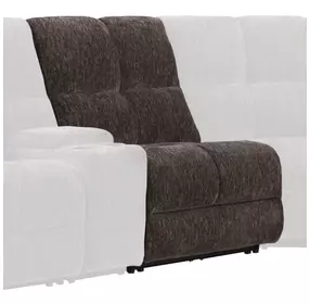 Bronco Plush Umber Zero Gravity Dual Power Armless Recliner