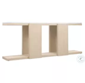 Westwood Polished Limestone And Volakas Stone Top Console Table