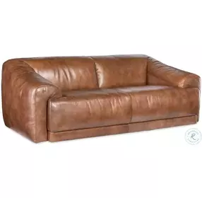 Fleetwood Taupe Leather Loveseat