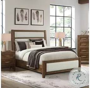 Marlow Sable Queen Upholstered Panel Bed