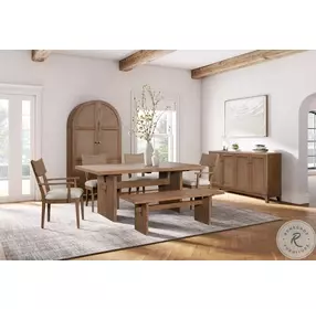 Quincey Golden Brown Dining Bench