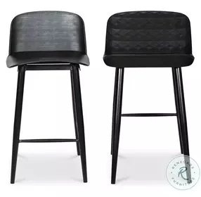 Looey Black Counter Height Stool Set Of 2