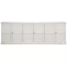 Luciana Stucco White 6 Door Buffet