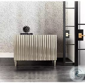 Ellowyn German Silver Foil Two Door Chest