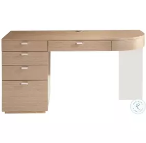 Modulum Polished Stainless Steel And Sahara Desk