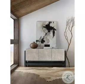 Horizon View Natural Dark Wood Credenza