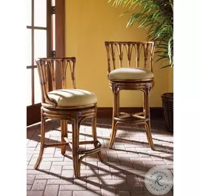 Island Estate Plantation Brown South Beach Swivel Bar Stool