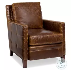 Elkhorn Shawnee Bark Leather Upholstery Occasional Chair