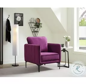Reale Purple Accent Chair