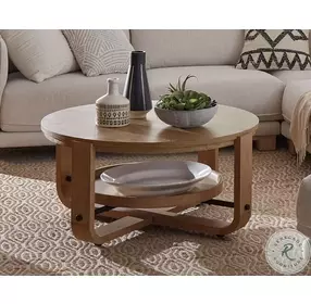 Wanderlust Glazed Natural Oak Occasional Table Set