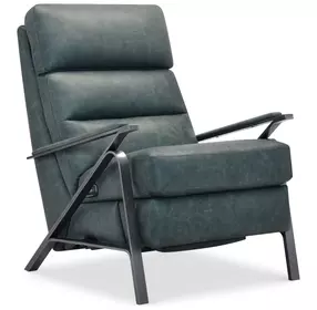 Elixir Blue Power Recliner with USB Charging