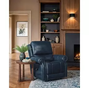 Eisley Sorrento Night Seas Leather Lift Power Recliner With Power Headrest And Lumbar