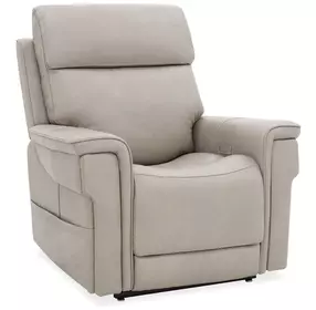 Lyra Gray Lift Power Recliner with USB Charging