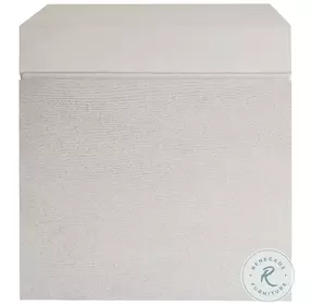 Ellison Sandblasted White Square Side Table